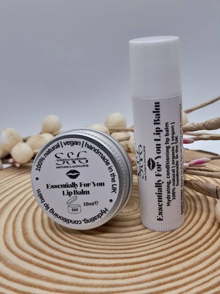 Essential Oil Lip Balm | Natural, Organic, Vegan. - Sheer and Glorious